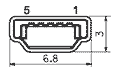 miniUSB 5pinA(M)