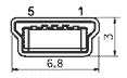 miniUSB 5pinB(M)